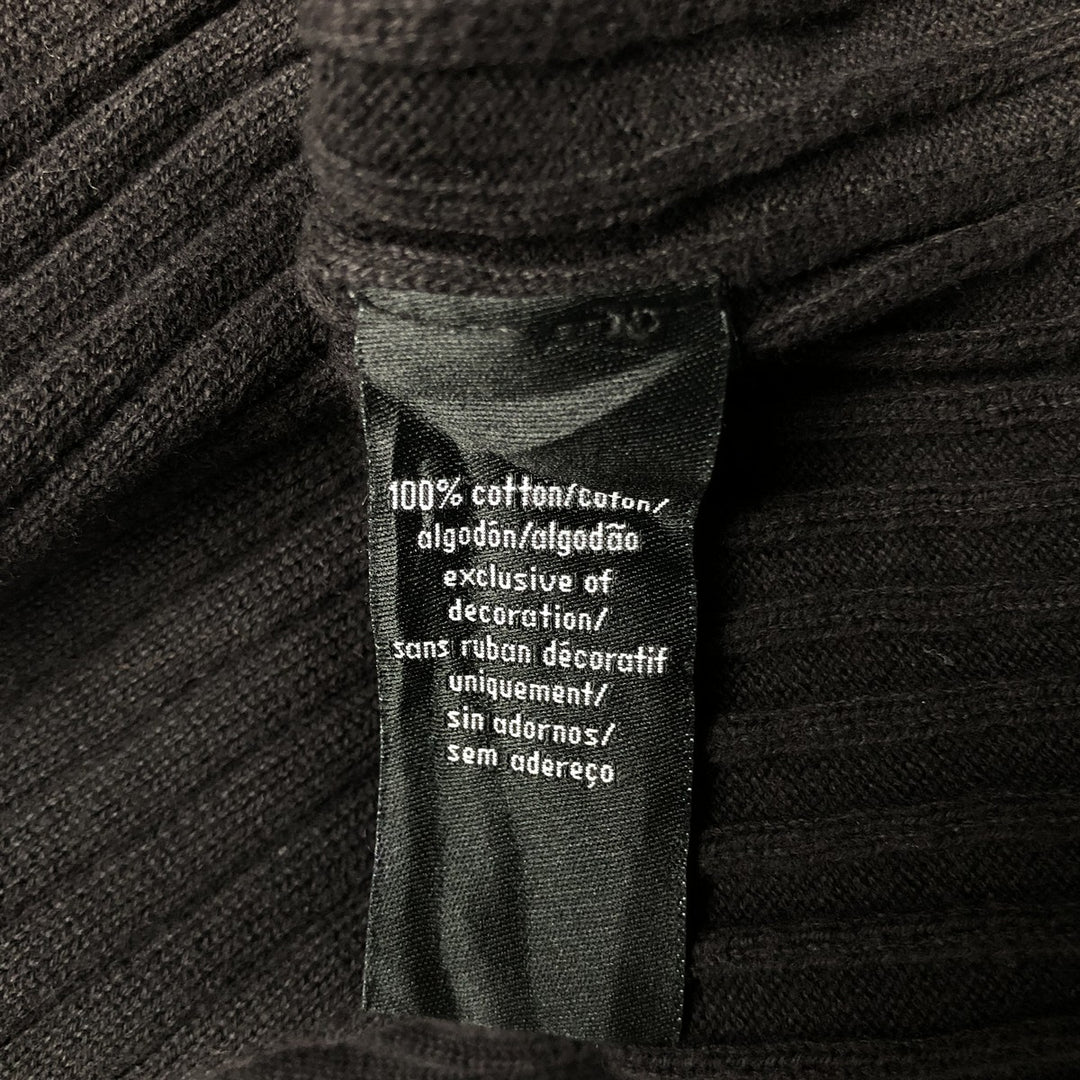 90s-00'S Calvin Klein Jeans Ribbed Cotton Knit Sweater, Women's Size L, Vintage cotton black type Vintage Second Hand