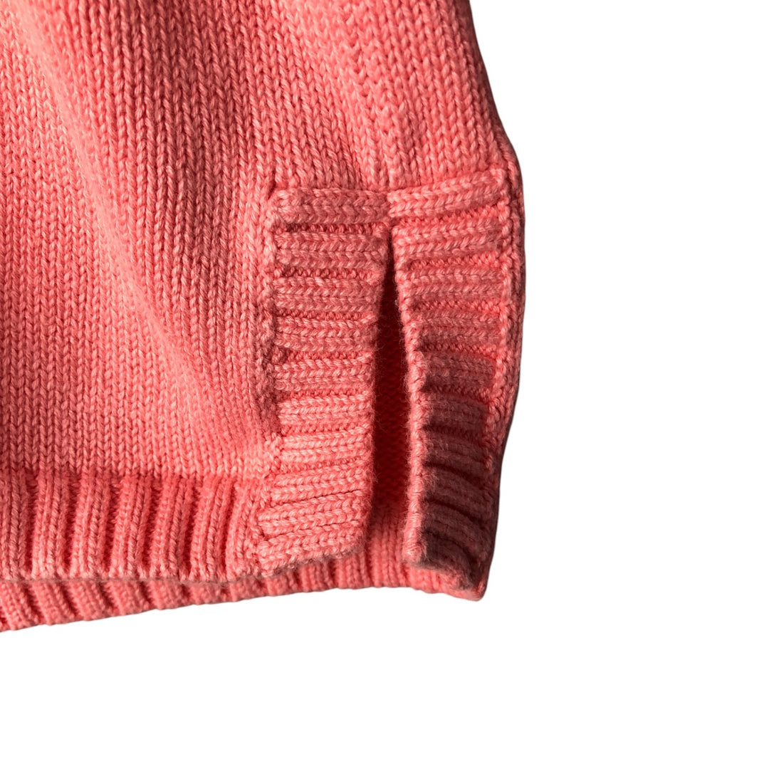 Ralph Lauren RALPH LAUREN V-neck cotton knit sweater, women's size XL cotton pink type Vintage Second Hand