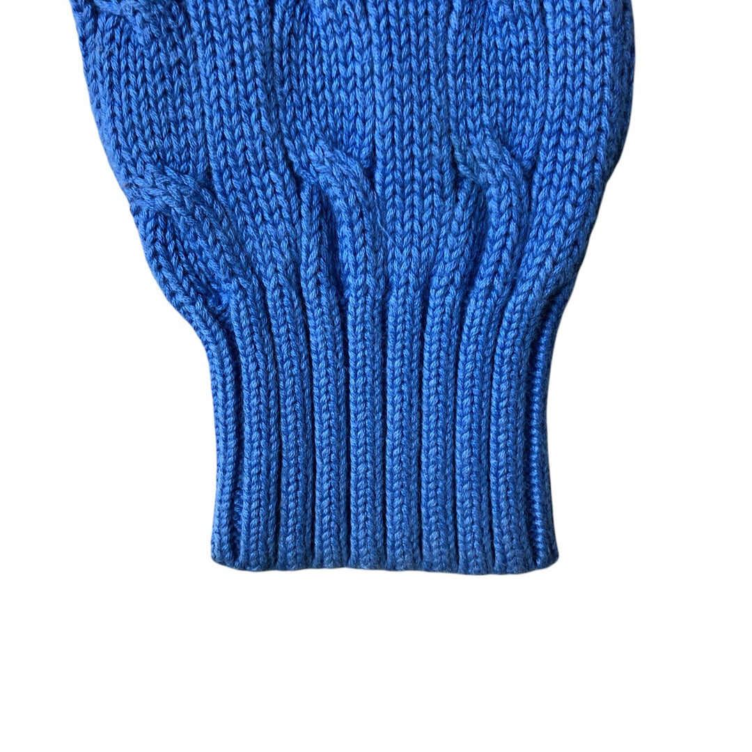 Ralph Lauren RALPH LAUREN SPORT Cable Knit Cotton Knit Sweater Women's M cotton blue type Vintage Second Hand