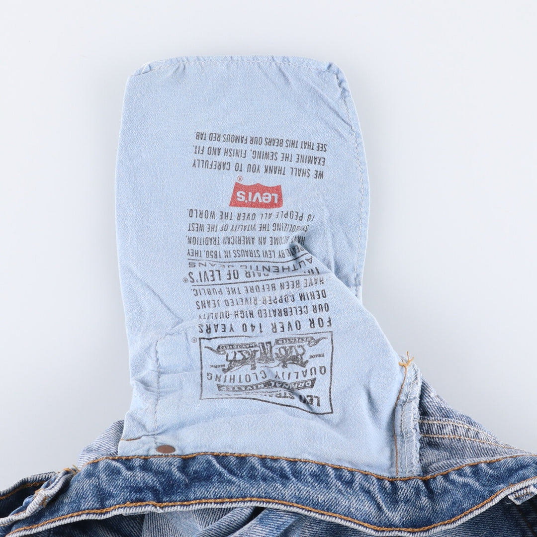 90'S Levi's 550-4850 Relaxed Fit Tapered Leg Denim Pants, Made in USA, Men's Size 34 (Vintage) cotton blue type Vintage Second Hand