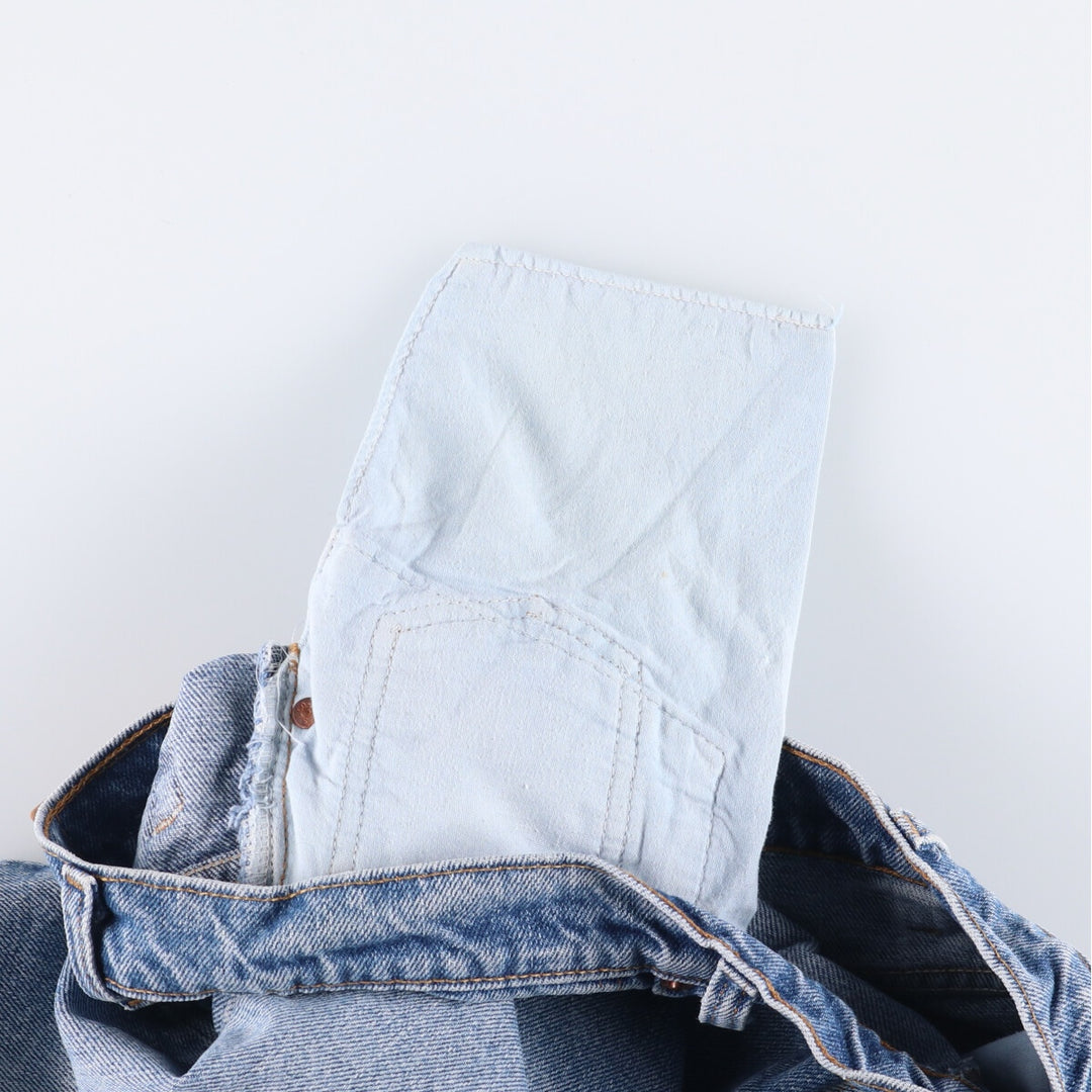 90'S Levi's 550-4850 Relaxed Fit Tapered Leg Denim Pants, Made in USA, Men's Size 34 (Vintage) cotton blue type Vintage Second Hand