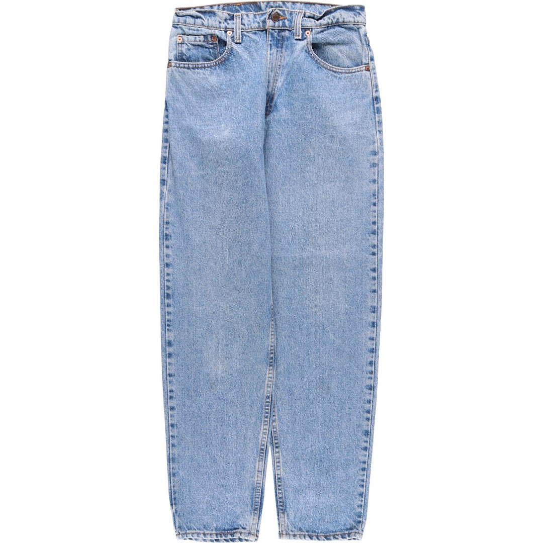 90'S Levi's 550-4891 Relaxed Fit Tapered Leg Denim Pants, Made in the USA, Men's, Size W30, Vintage cotton blue type Vintage Second Hand