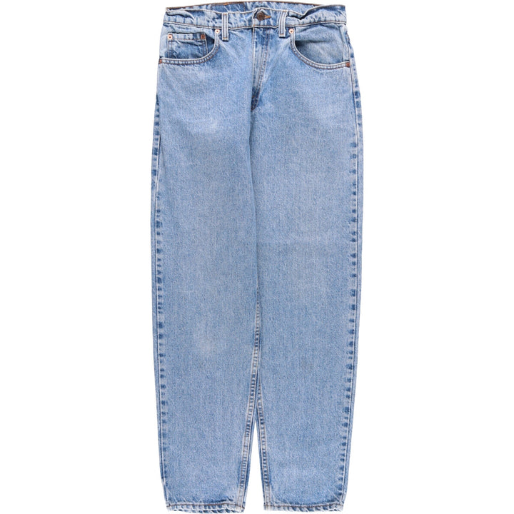 90'S Levi's 550-4891 Relaxed Fit Tapered Leg Denim Pants, Made in the USA, Men's, Size W30, Vintage cotton blue type Vintage Second Hand