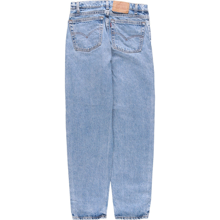 90'S Levi's 550-4891 Relaxed Fit Tapered Leg Denim Pants, Made in the USA, Men's, Size W30, Vintage cotton blue type Vintage Second Hand