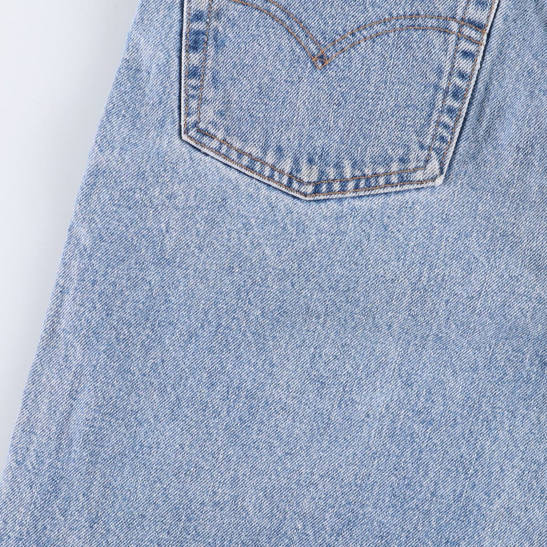 90'S Levi's 550-4891 Relaxed Fit Tapered Leg Denim Pants, Made in the USA, Men's, Size W30, Vintage cotton blue type Vintage Second Hand
