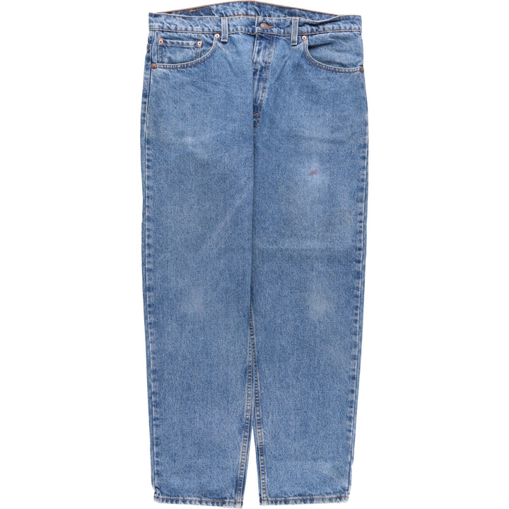 90'S Levi's 00550-4891 Relaxed Fit Tapered Leg Denim Pants, Made in USA, Men's Size 38, Vintage cotton blue type Vintage Second Hand