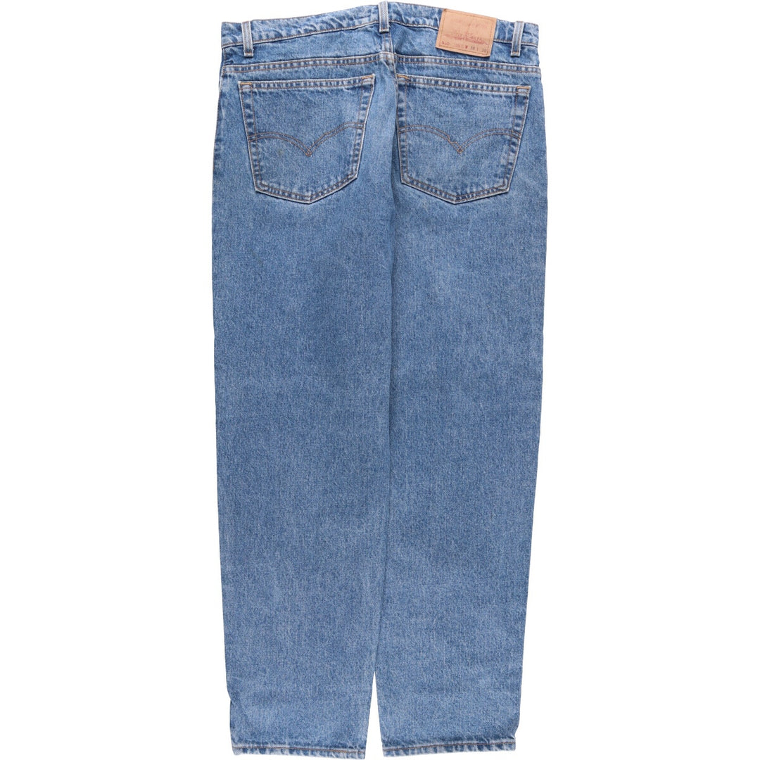 90'S Levi's 00550-4891 Relaxed Fit Tapered Leg Denim Pants, Made in USA, Men's Size 38, Vintage cotton blue type Vintage Second Hand