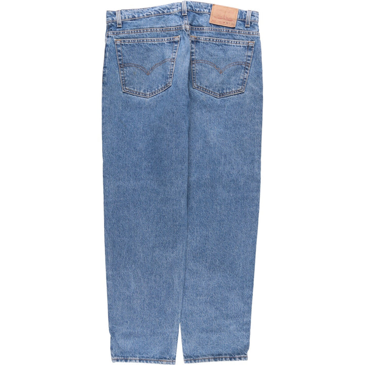 90'S Levi's 00550-4891 Relaxed Fit Tapered Leg Denim Pants, Made in USA, Men's Size 38, Vintage cotton blue type Vintage Second Hand