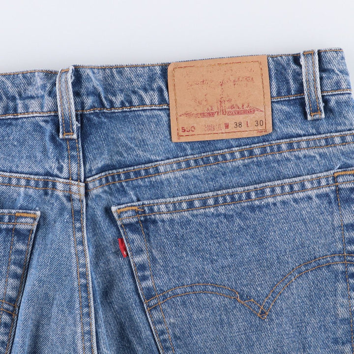 90'S Levi's 00550-4891 Relaxed Fit Tapered Leg Denim Pants, Made in USA, Men's Size 38, Vintage cotton blue type Vintage Second Hand