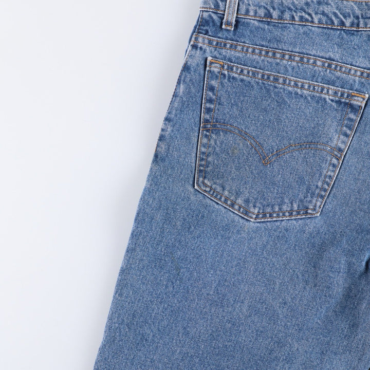 90'S Levi's 00550-4891 Relaxed Fit Tapered Leg Denim Pants, Made in USA, Men's Size 38, Vintage cotton blue type Vintage Second Hand