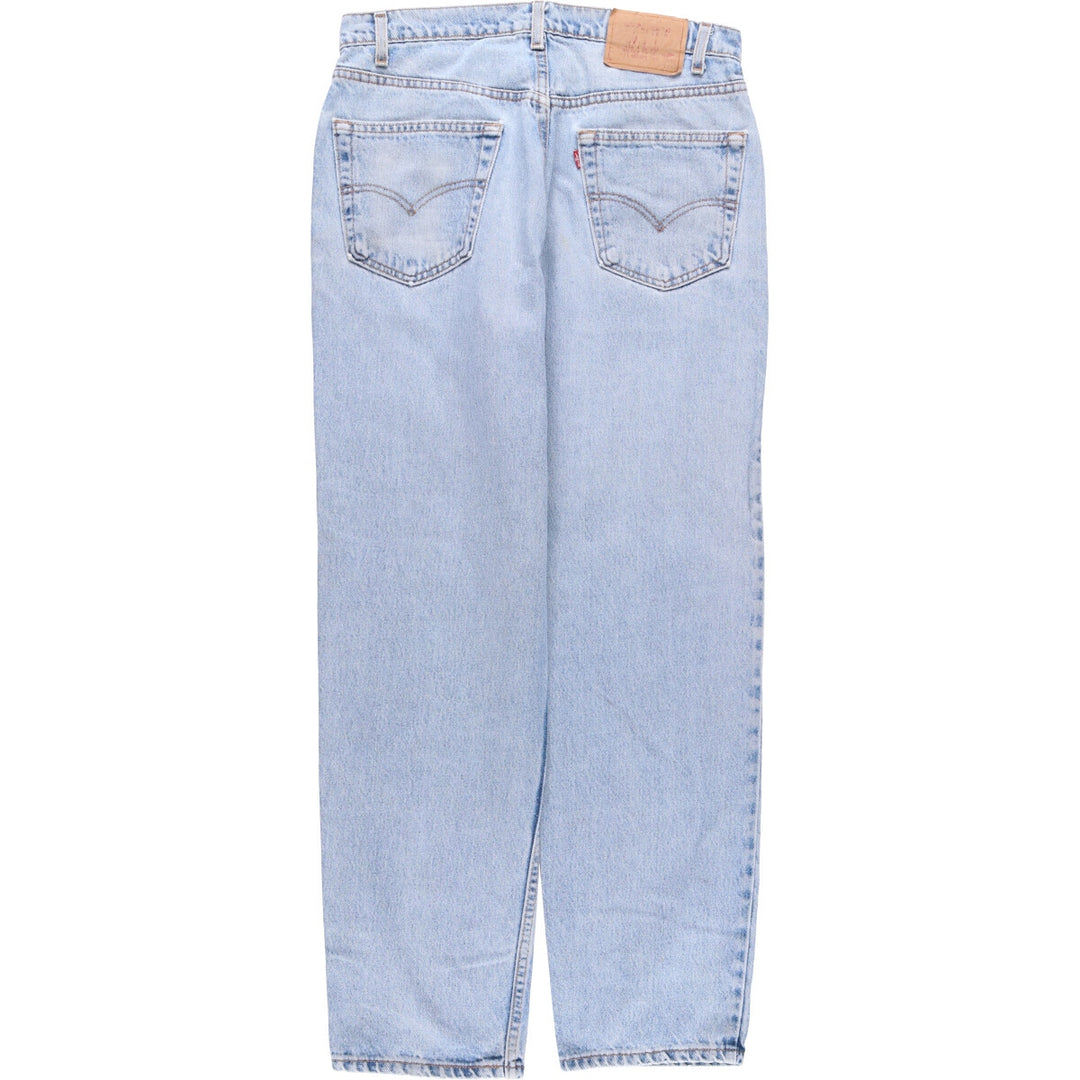 90'S Levi's 550-4891 Relaxed Fit Tapered Denim Pants, Made in USA, Men's, Size 33 (Vintage) cotton blue type Vintage Second Hand