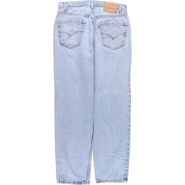 90'S Levi's 550-4891 Relaxed Fit Tapered Denim Pants, Made in USA, Men's, Size 33 (Vintage) cotton blue type Vintage Second Hand