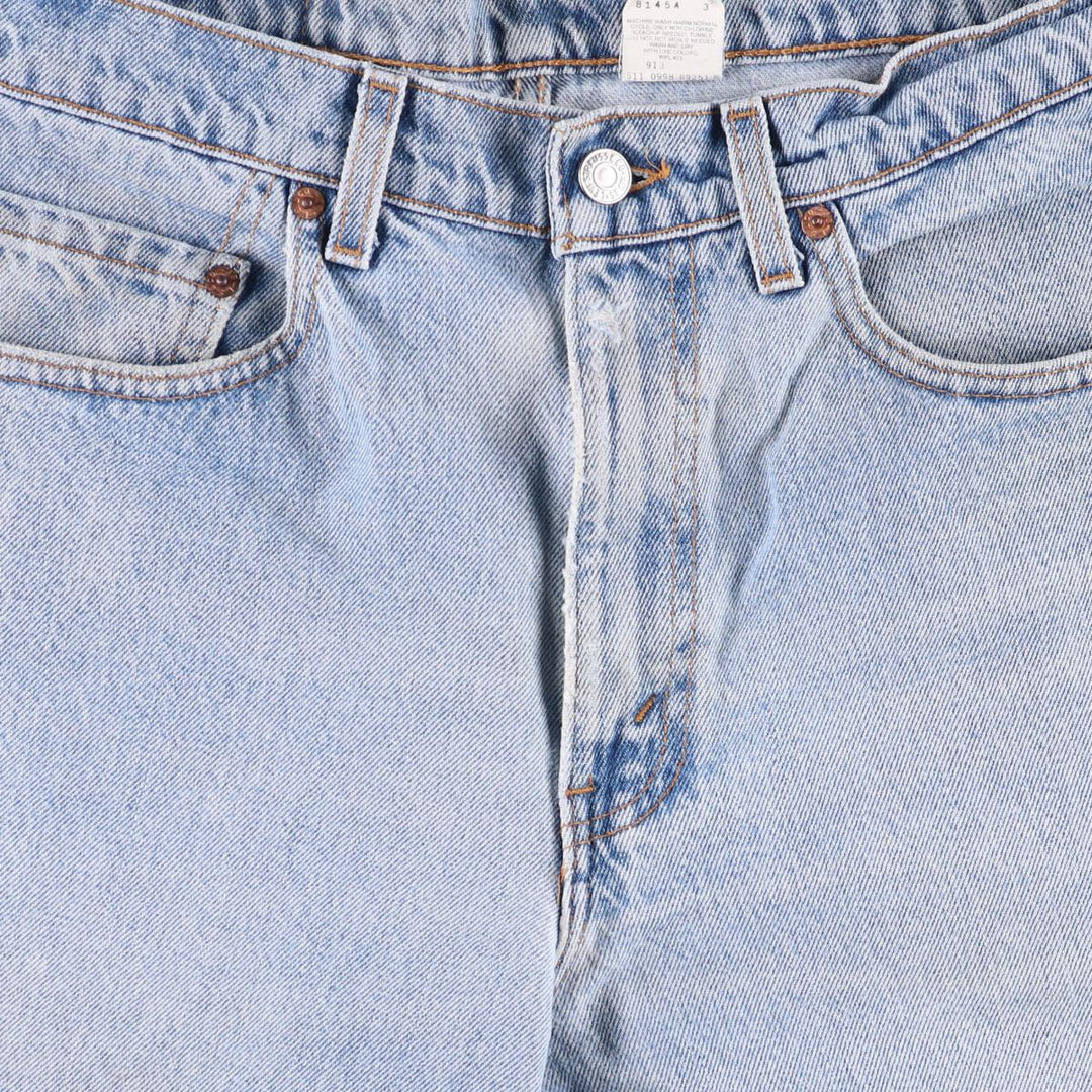 90'S Levi's 550-4891 Relaxed Fit Tapered Denim Pants, Made in USA, Men's, Size 33 (Vintage) cotton blue type Vintage Second Hand