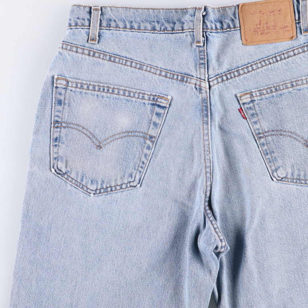 90'S Levi's 550-4891 Relaxed Fit Tapered Denim Pants, Made in USA, Men's, Size 33 (Vintage) cotton blue type Vintage Second Hand