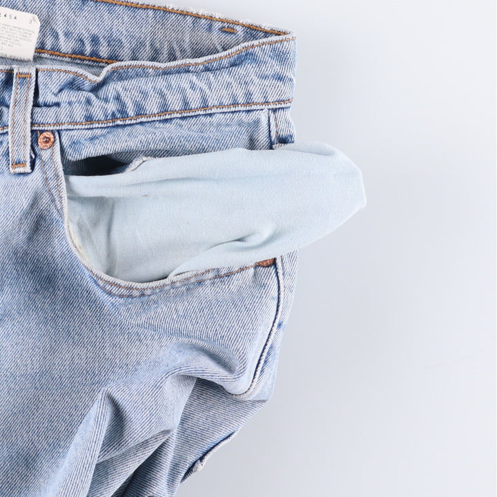 90'S Levi's 550-4891 Relaxed Fit Tapered Denim Pants, Made in USA, Men's, Size 33 (Vintage) cotton blue type Vintage Second Hand