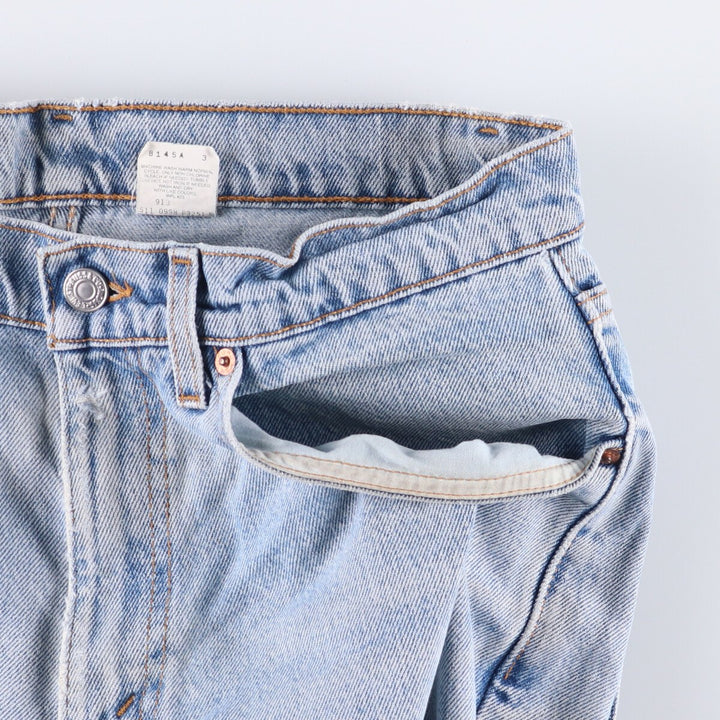 90'S Levi's 550-4891 Relaxed Fit Tapered Denim Pants, Made in USA, Men's, Size 33 (Vintage) cotton blue type Vintage Second Hand
