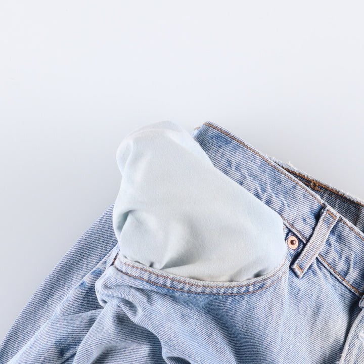 90'S Levi's 550-4891 Relaxed Fit Tapered Denim Pants, Made in USA, Men's, Size 33 (Vintage) cotton blue type Vintage Second Hand