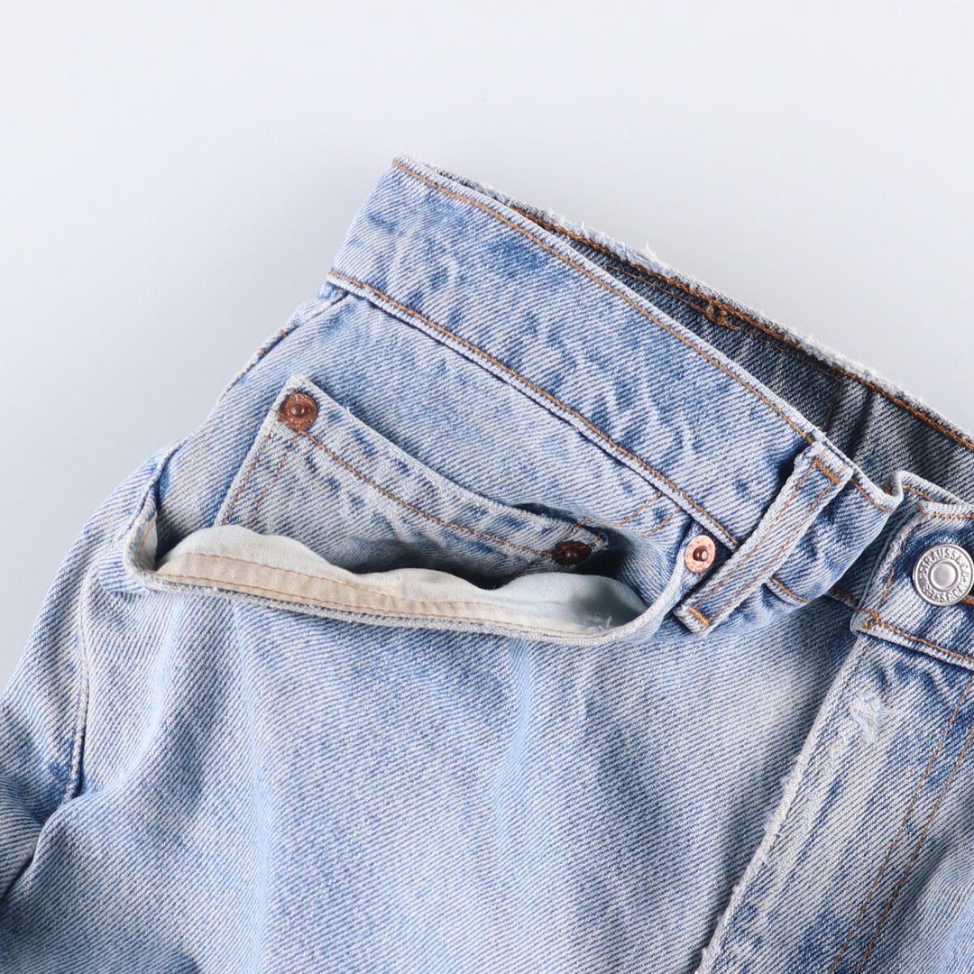 90'S Levi's 550-4891 Relaxed Fit Tapered Denim Pants, Made in USA, Men's, Size 33 (Vintage) cotton blue type Vintage Second Hand