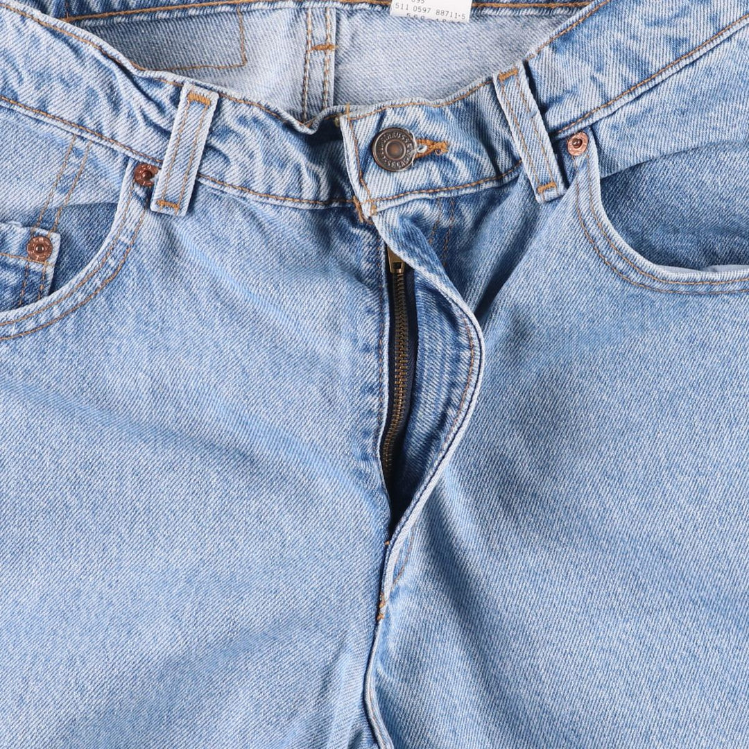 90'S Levi's 560-4834 Loose Fit Tapered Leg Denim Pants, Made in USA, Men's, Size W29, Vintage cotton blue type Vintage Second Hand