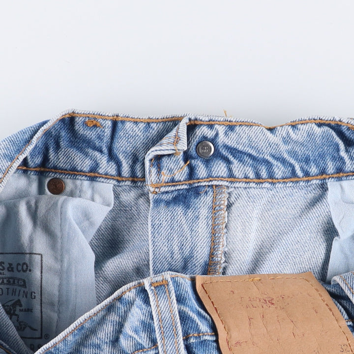 90'S Levi's 560-4834 Loose Fit Tapered Leg Denim Pants, Made in USA, Men's, Size W29, Vintage cotton blue type Vintage Second Hand