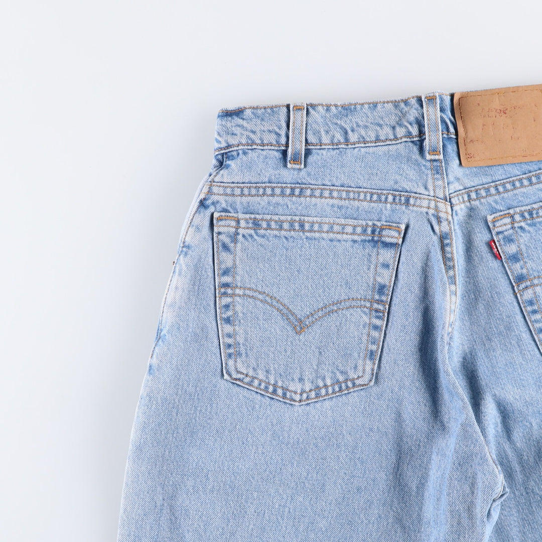 90'S Levi's 560-4834 Loose Fit Tapered Leg Denim Pants, Made in USA, Men's, Size W29, Vintage cotton blue type Vintage Second Hand