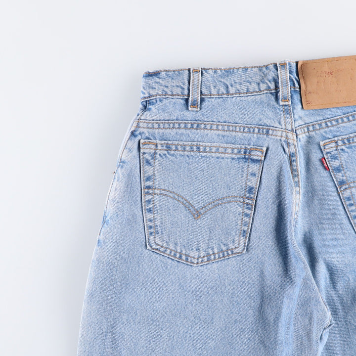 90'S Levi's 560-4834 Loose Fit Tapered Leg Denim Pants, Made in USA, Men's, Size W29, Vintage cotton blue type Vintage Second Hand