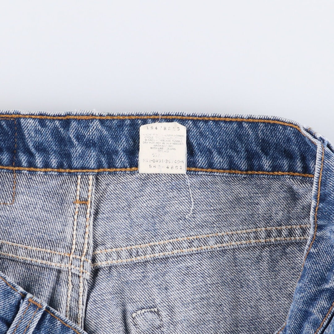 90'S Levi's 560-4891 Loose Fit Tapered Leg Denim Pants, Made in USA, Men's Size 34, Vintage cotton blue type Vintage Second Hand