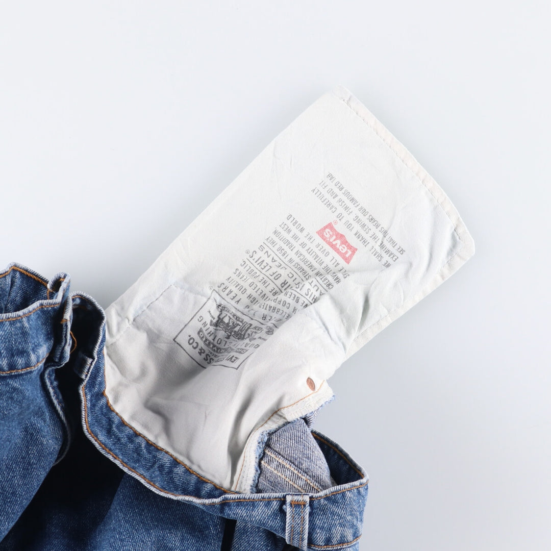 90'S Levi's 560-4891 Loose Fit Tapered Leg Denim Pants, Made in USA, Men's Size 34, Vintage cotton blue type Vintage Second Hand