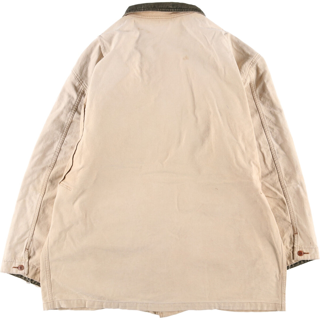 Vintage LLBean Duck Hunting Jacket from the 1980s-1990s, Men's Size XL cotton Beige type Vintage Second Hand