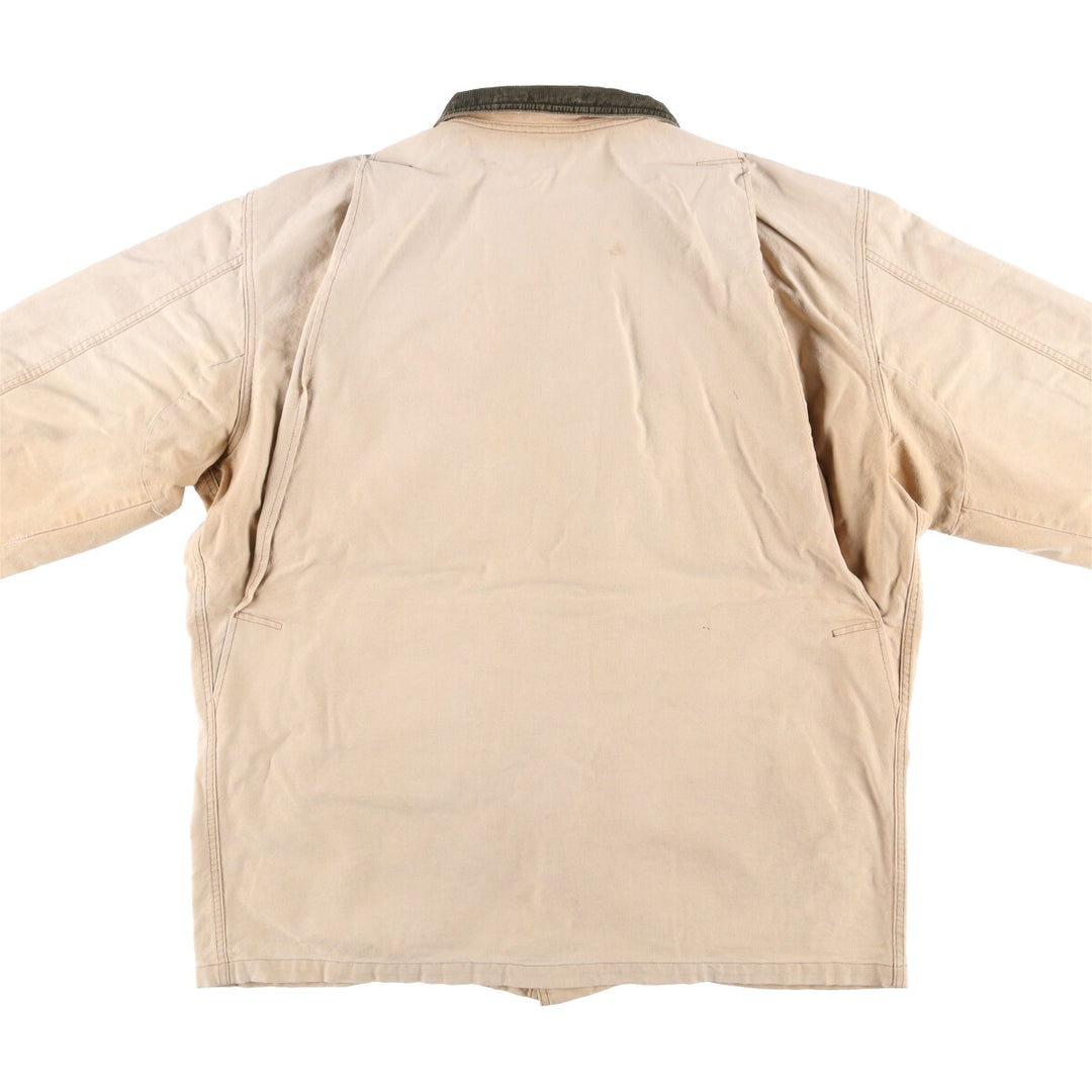 Vintage LLBean Duck Hunting Jacket from the 1980s-1990s, Men's Size XL cotton Beige type Vintage Second Hand