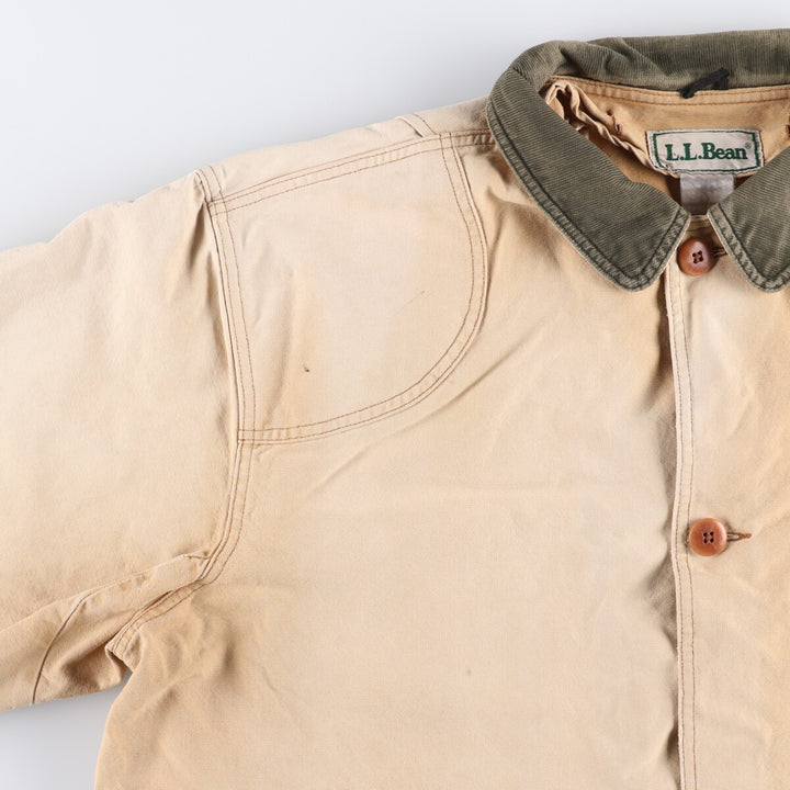 Vintage LLBean Duck Hunting Jacket from the 1980s-1990s, Men's Size XL cotton Beige type Vintage Second Hand