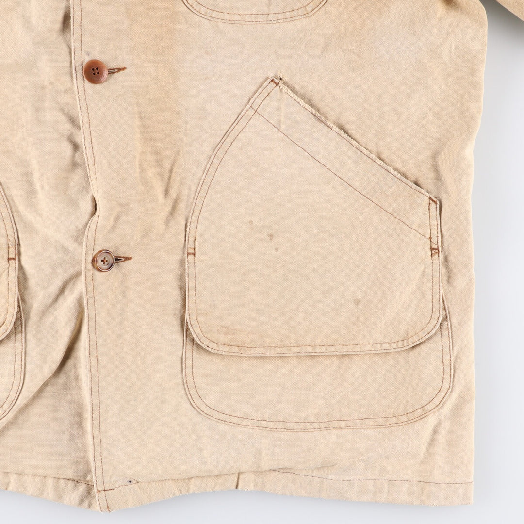 Vintage LLBean Duck Hunting Jacket from the 1980s-1990s, Men's Size XL cotton Beige type Vintage Second Hand