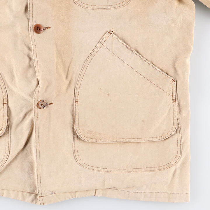Vintage LLBean Duck Hunting Jacket from the 1980s-1990s, Men's Size XL cotton Beige type Vintage Second Hand
