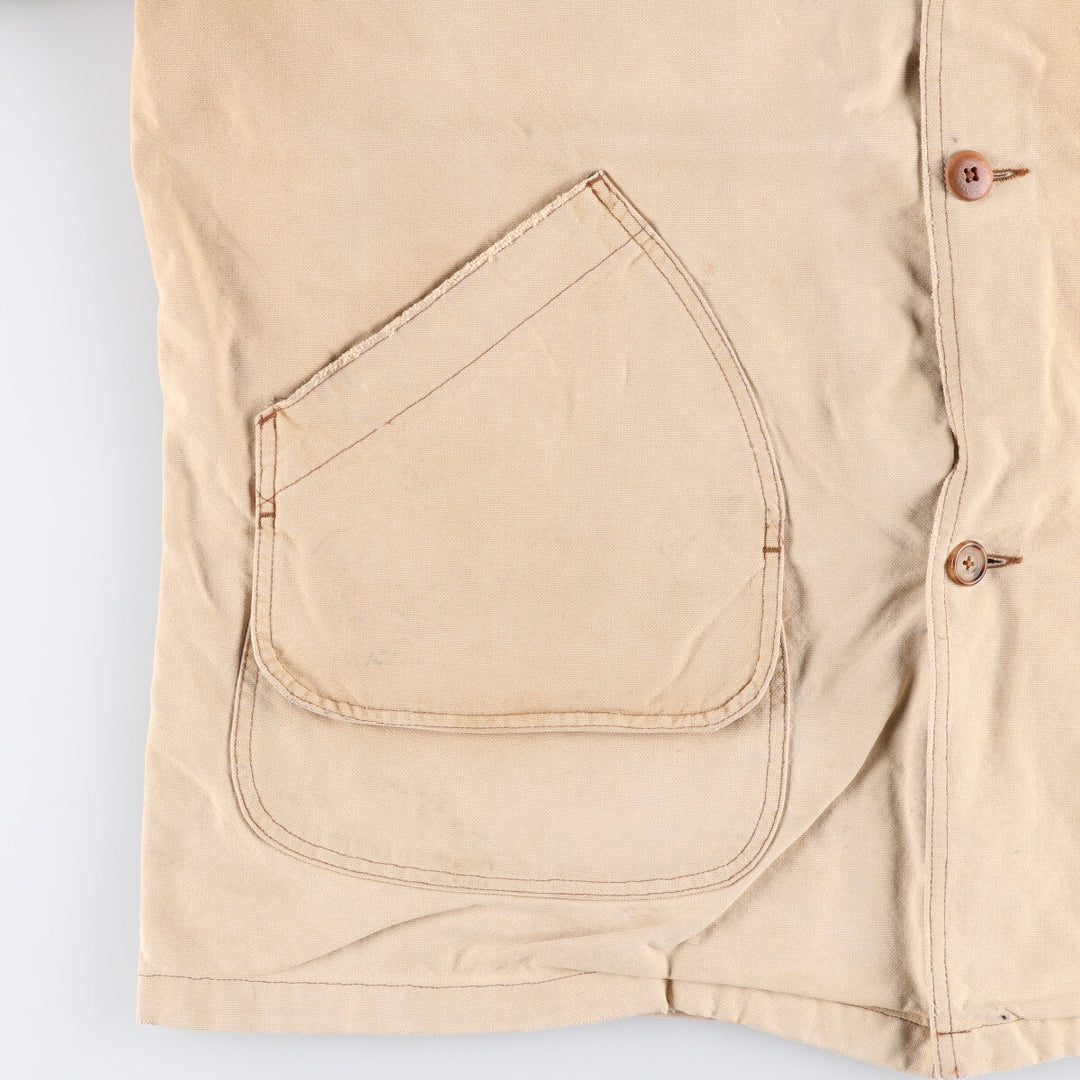 Vintage LLBean Duck Hunting Jacket from the 1980s-1990s, Men's Size XL cotton Beige type Vintage Second Hand