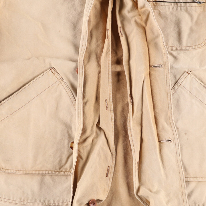 Vintage LLBean Duck Hunting Jacket from the 1980s-1990s, Men's Size XL cotton Beige type Vintage Second Hand