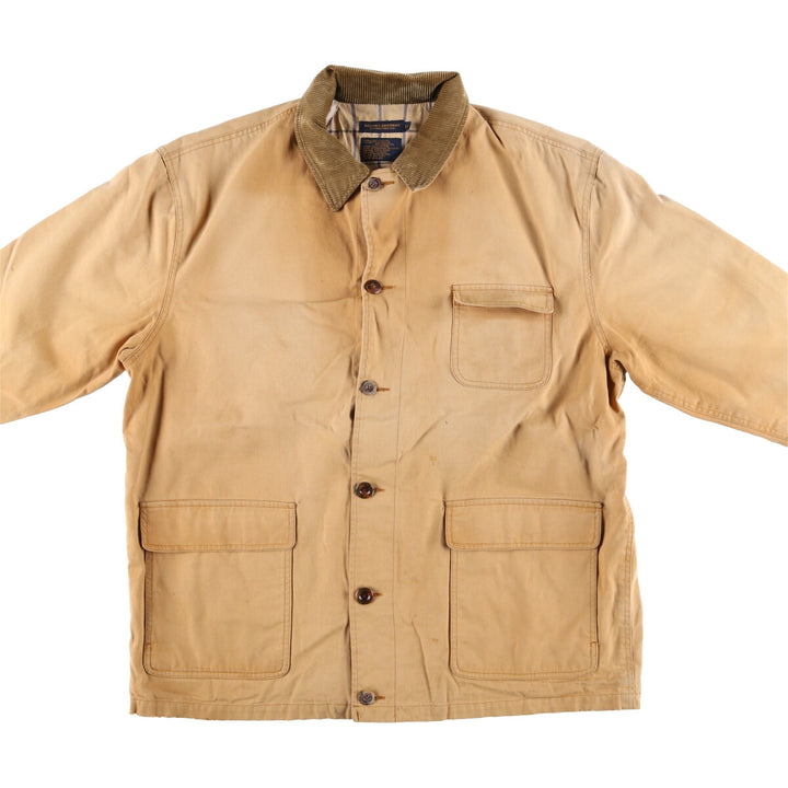 Vintage 1980'S Brooks Brothers Duck Hunting Jacket, Men's Size XL cotton Beige type Vintage Second Hand
