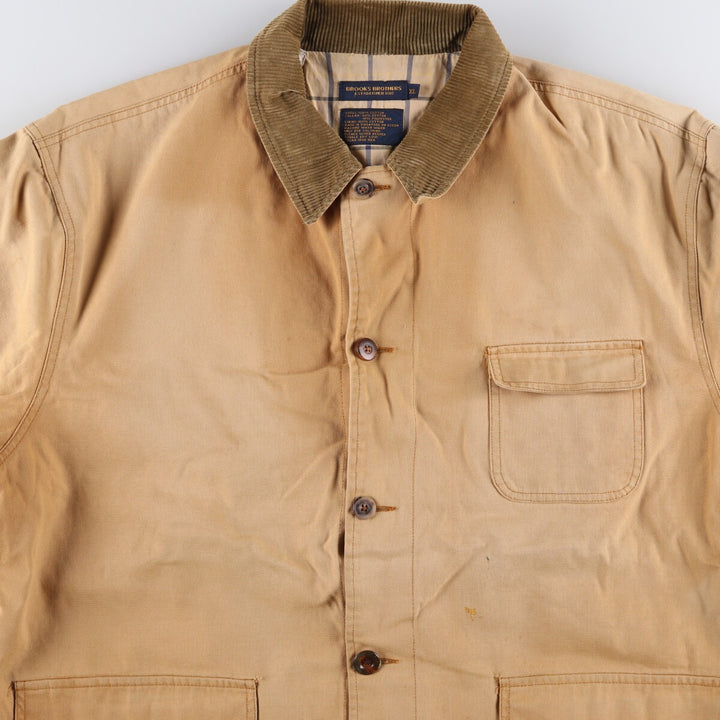 Vintage 1980'S Brooks Brothers Duck Hunting Jacket, Men's Size XL cotton Beige type Vintage Second Hand
