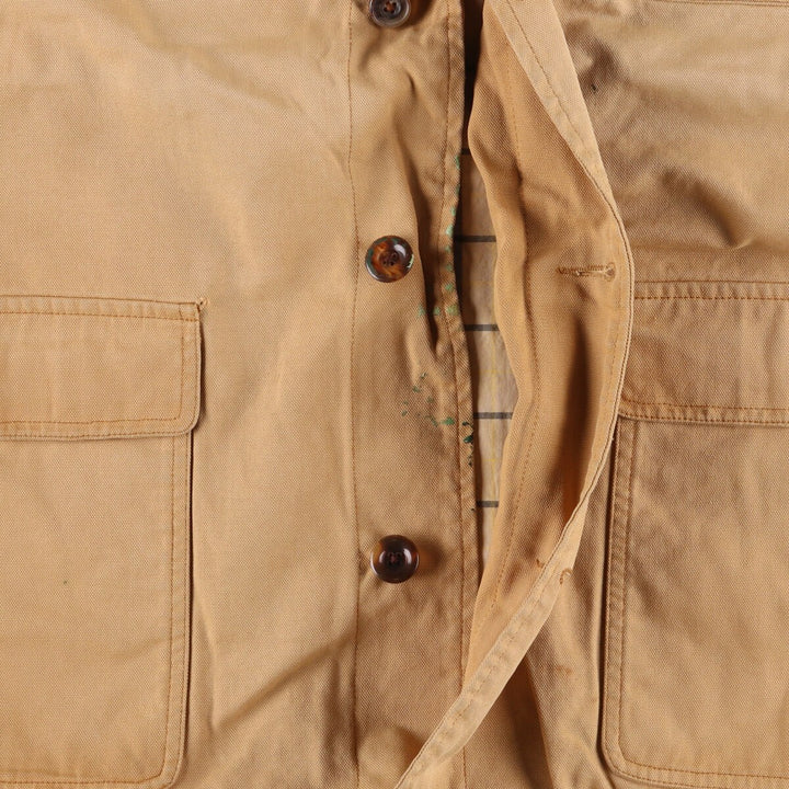 Vintage 1980'S Brooks Brothers Duck Hunting Jacket, Men's Size XL cotton Beige type Vintage Second Hand
