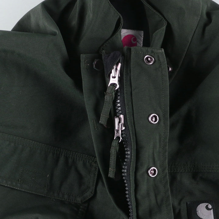 2000'S Carhartt Waterproof Breathable Nylon Jacket, Men's Size L Nylon dark green Vintage Second Hand