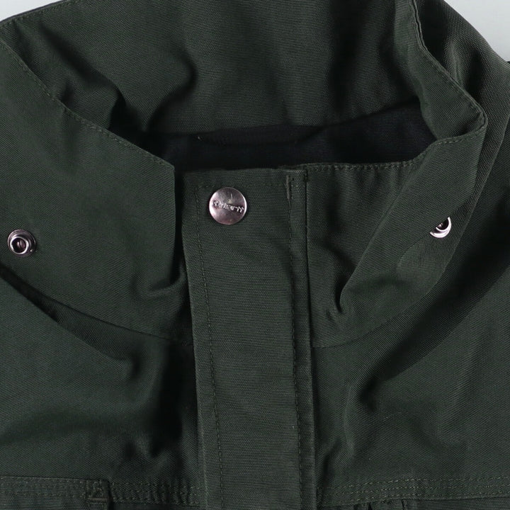 2000'S Carhartt Waterproof Breathable Nylon Jacket, Men's Size L Nylon dark green Vintage Second Hand