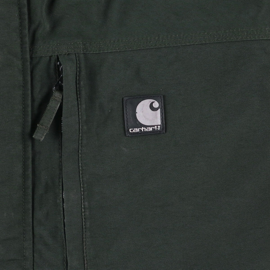 2000'S Carhartt Waterproof Breathable Nylon Jacket, Men's Size L Nylon dark green Vintage Second Hand