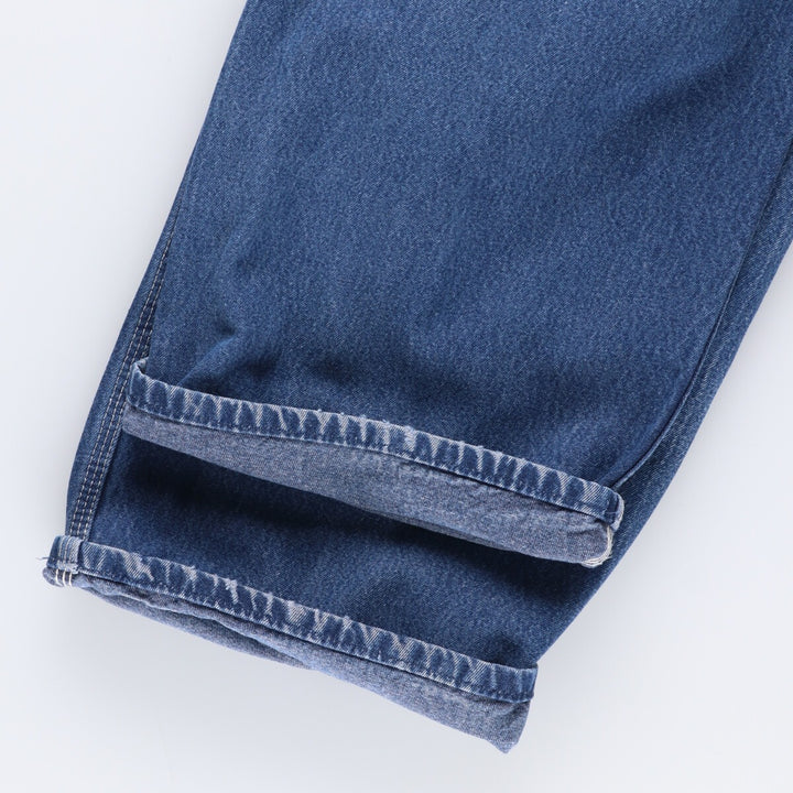 Dickies Men's Oversized Denim Overalls (Size W43) cotton blue type Vintage Second Hand