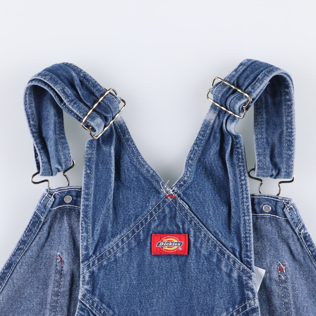Dickies Men's Oversized Denim Overalls (Size W43) cotton blue type Vintage Second Hand
