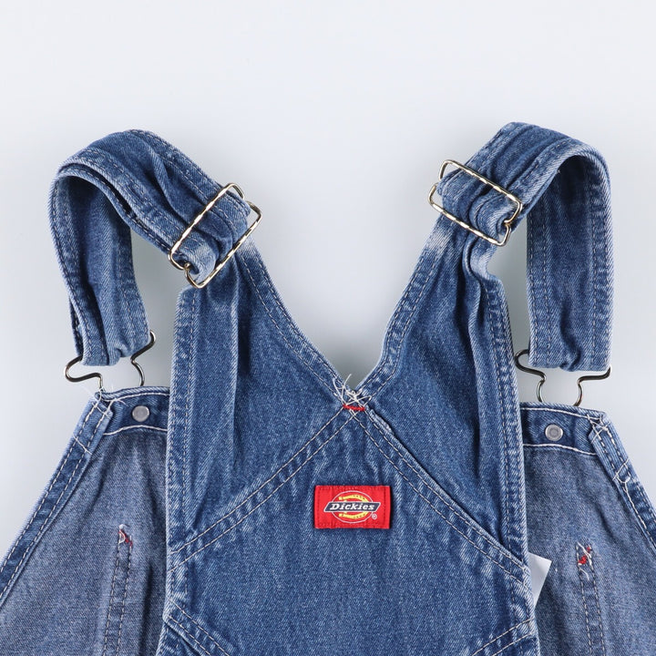 Dickies Men's Oversized Denim Overalls (Size W43) cotton blue type Vintage Second Hand