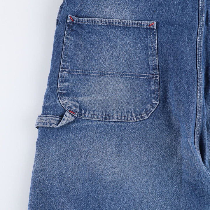 Dickies Men's Oversized Denim Overalls (Size W43) cotton blue type Vintage Second Hand