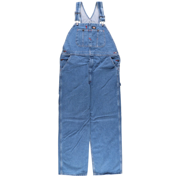 Dickies Men's Denim Overalls (W40 equivalent) cotton blue type Vintage Second Hand