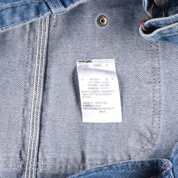 Dickies Men's Denim Overalls (W40 equivalent) cotton blue type Vintage Second Hand