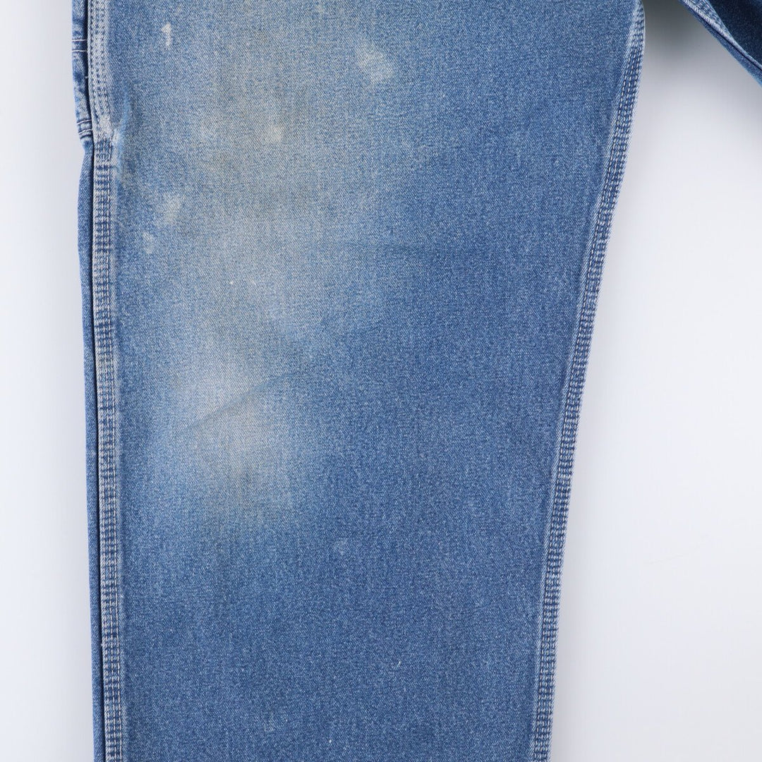 90'S Key Men's Vintage Denim Overalls, Size W37 cotton blue type Vintage Second Hand