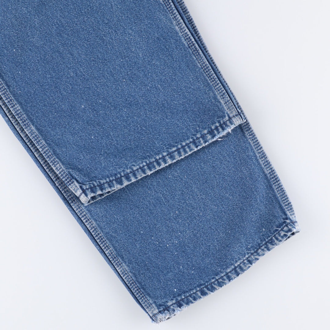 90'S Key Men's Vintage Denim Overalls, Size W37 cotton blue type Vintage Second Hand