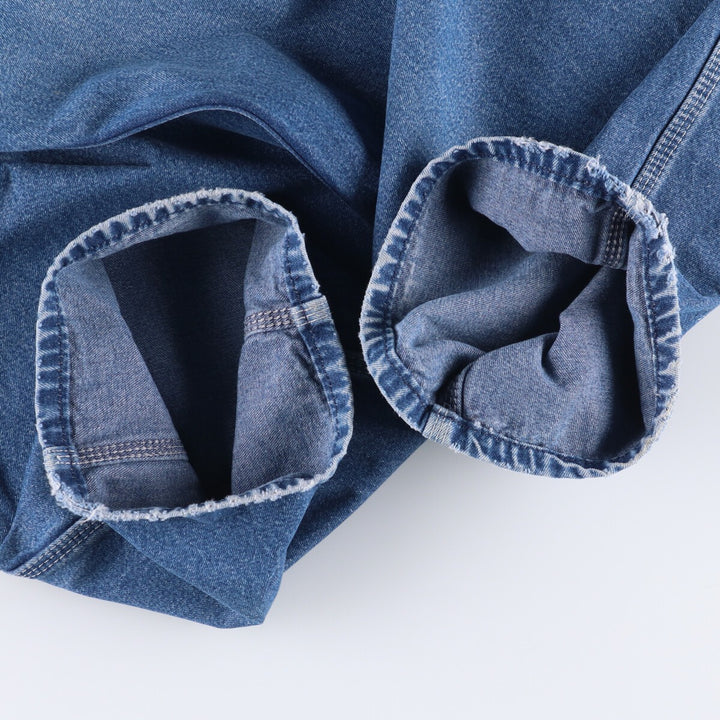 90'S Key Men's Vintage Denim Overalls, Size W37 cotton blue type Vintage Second Hand